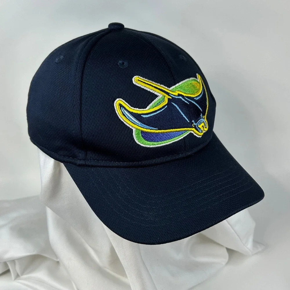 TAMPA BAY RAYS MLB Youth Baseball Hat Navy Blue Adjustable Back strap